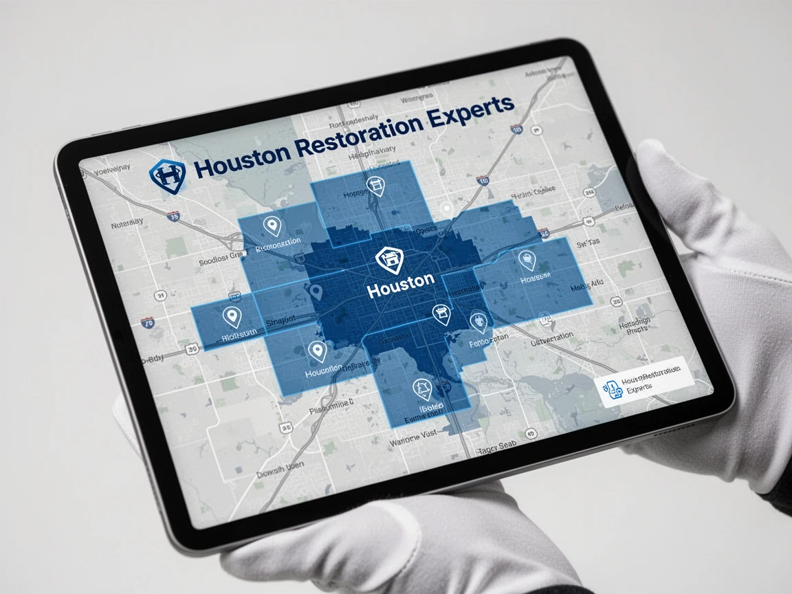 Houston Water Damage Service Areas Map